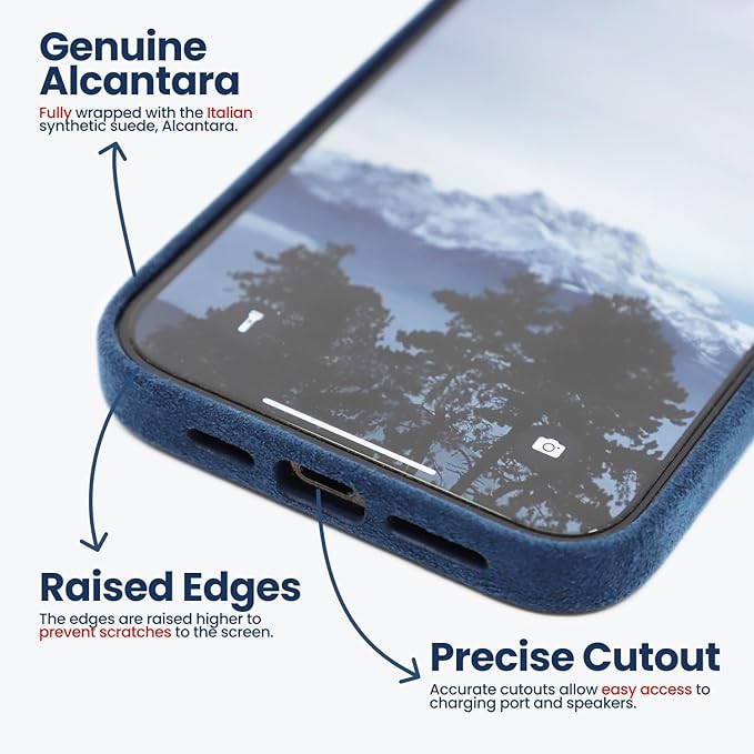 iPhone | Alcantara Case | Sea Blue